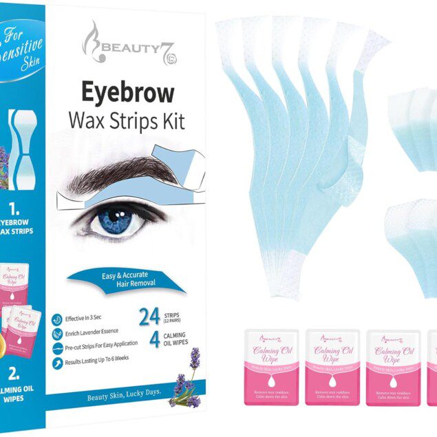 Bandes de cire froide dépilatoire pour sourcils homme : épilation douce et précise pour peaux sensibles