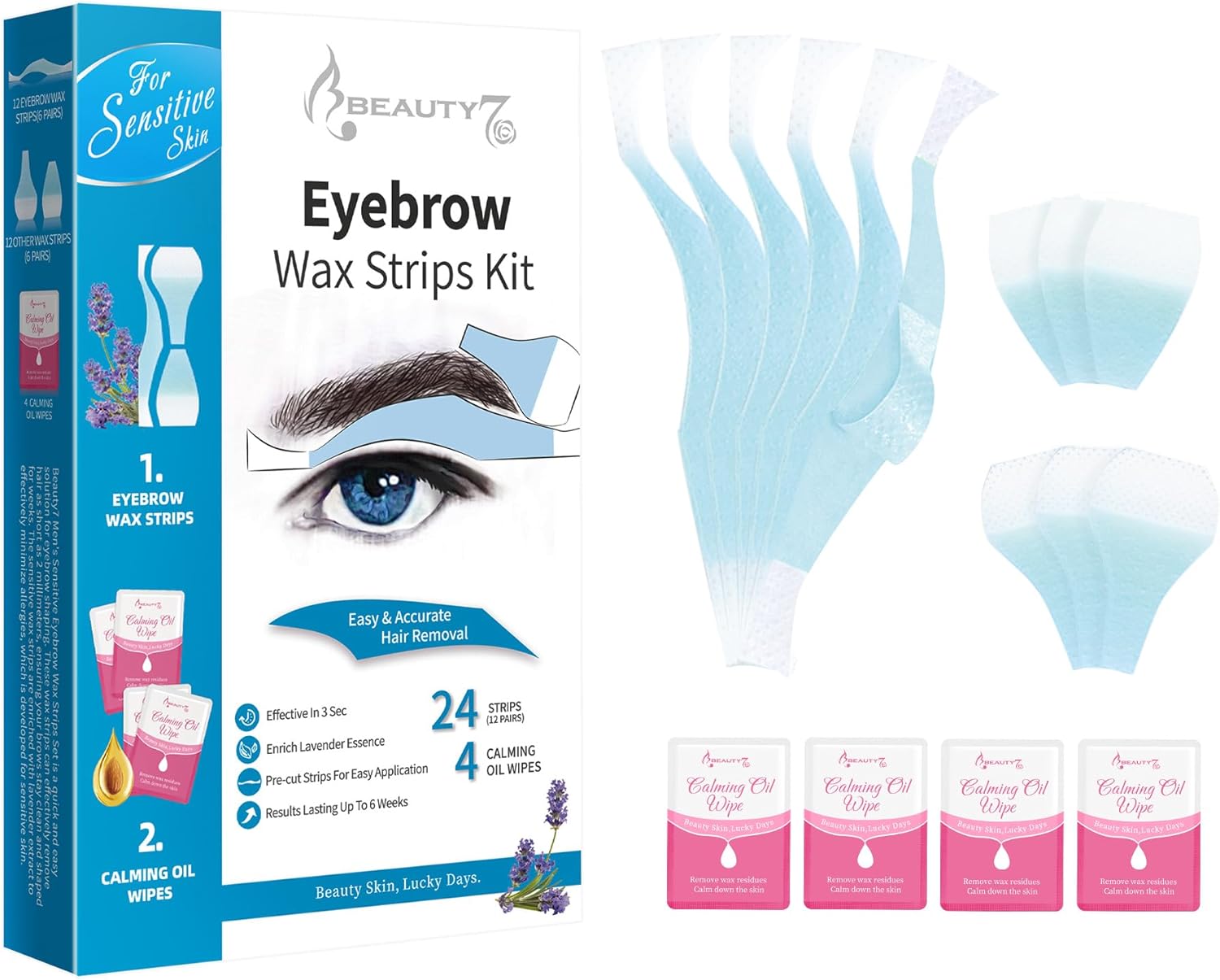 Bandes de cire froide dépilatoire pour sourcils homme : épilation douce et précise pour peaux sensibles
