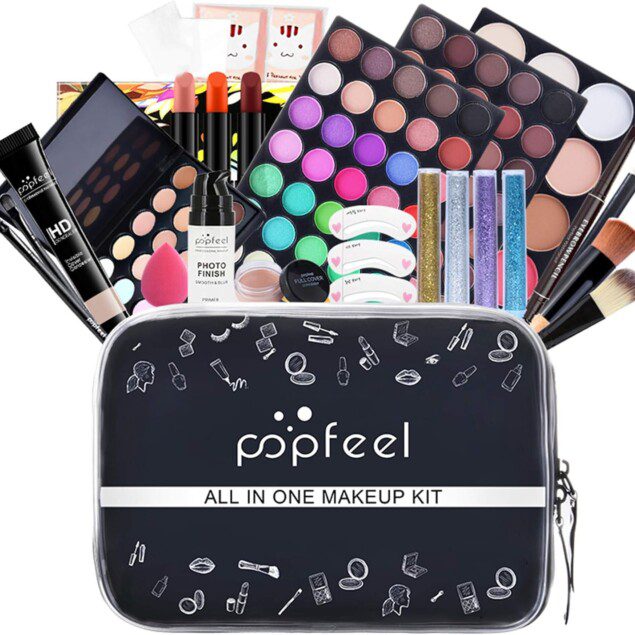 Kit de maquillage complet pour les passionnées de beauté : un coffret idéal pour un look festif et éclatant