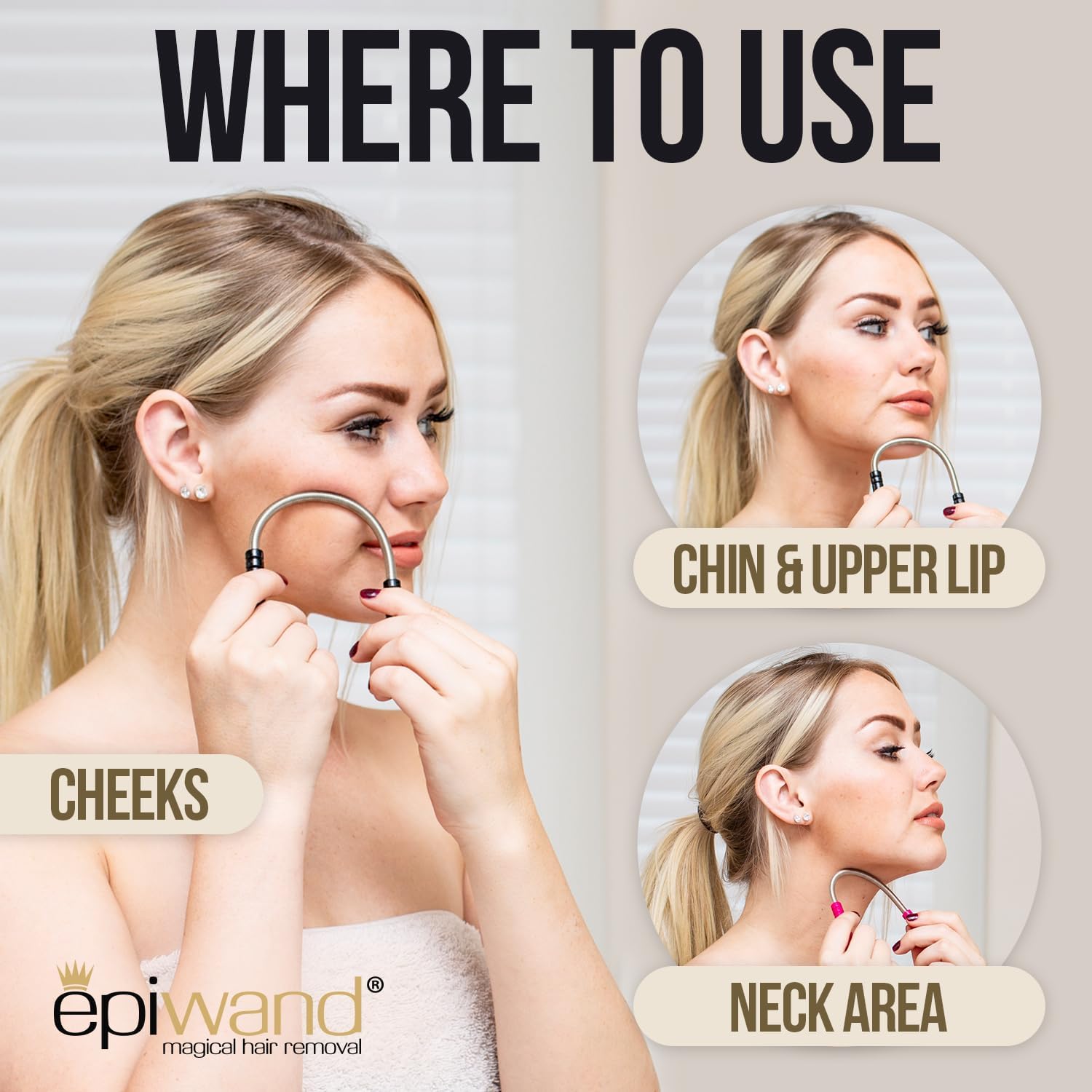 Epilateur soin du visage : mini appareil doux pour femme, idéal pour épiler sourcils, lèvre supérieure et menton sans irritation – Image 3