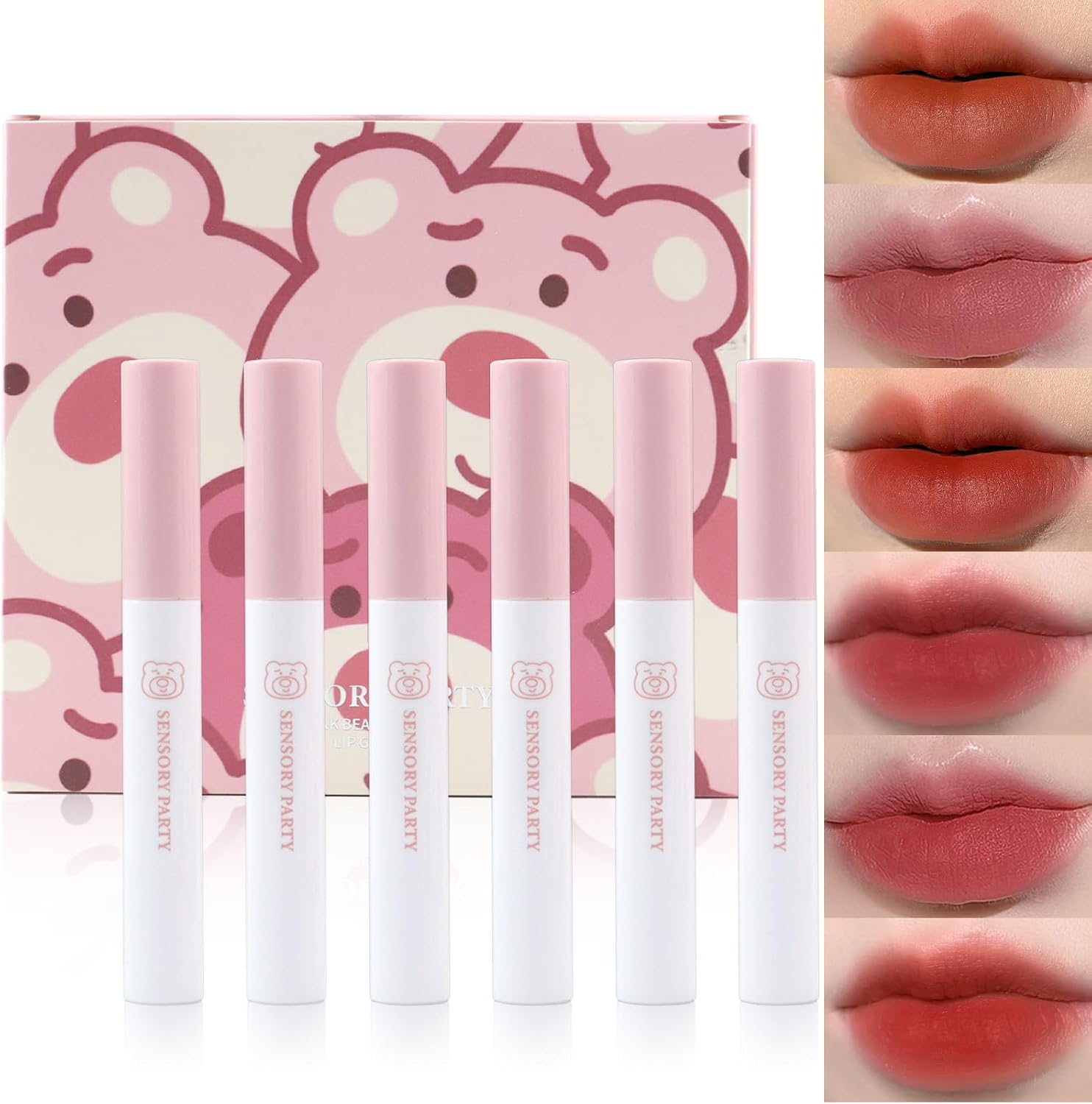 Rouges à lèvres liquides mats : le lot de 6 velours rouges pour un maquillage coréen longue durée et haute pigmentation