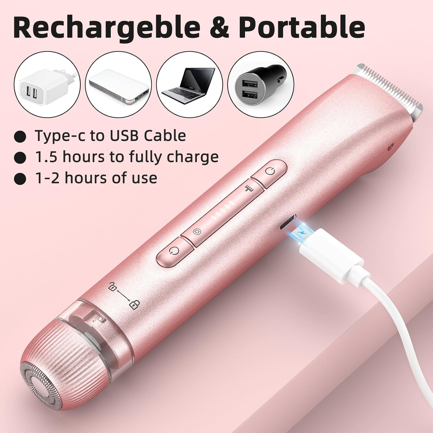 Épilateur Électrique Lady Shaver 2 en 1 pour Femmes - Douceur Assurée – Image 4