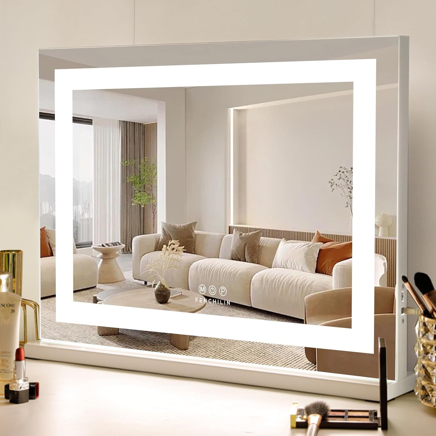 Miroir de maquillage avec éclairage LED : le compagnon idéal pour les coiffeuses exigeantes