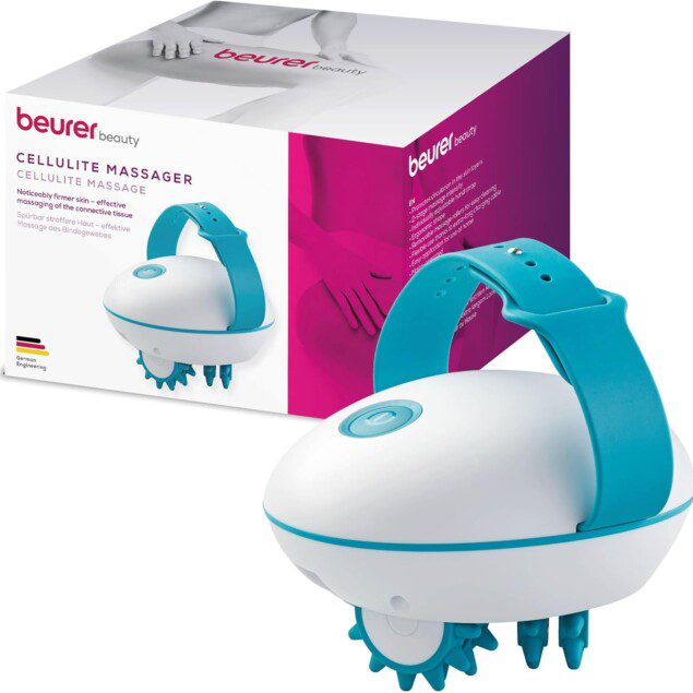 Beurer CM 51 : masseur anti-cellulite pour un corps tonique et ferme Profitez d'un massage efficace des tissus conjonctifs avec ce rouleau électrique à 2 niveaux d'intensité et poignée réglable