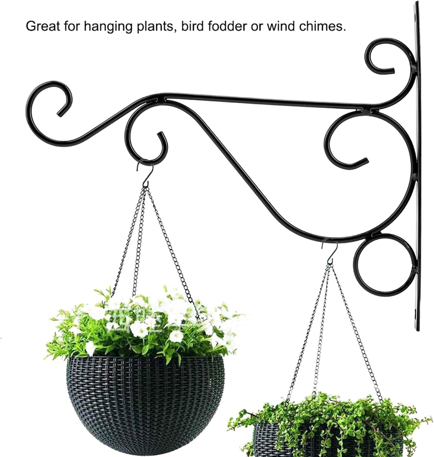 Crochet de suspension de plante : support élégant pour fleur et lanterne, idéal pour la décoration de jardin et maison – Image 7