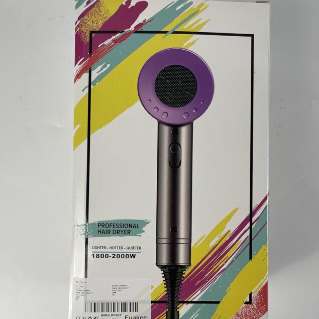 Sèche-cheveux professionnel 2000W : séchage rapide et polyvalent pour toute la famille