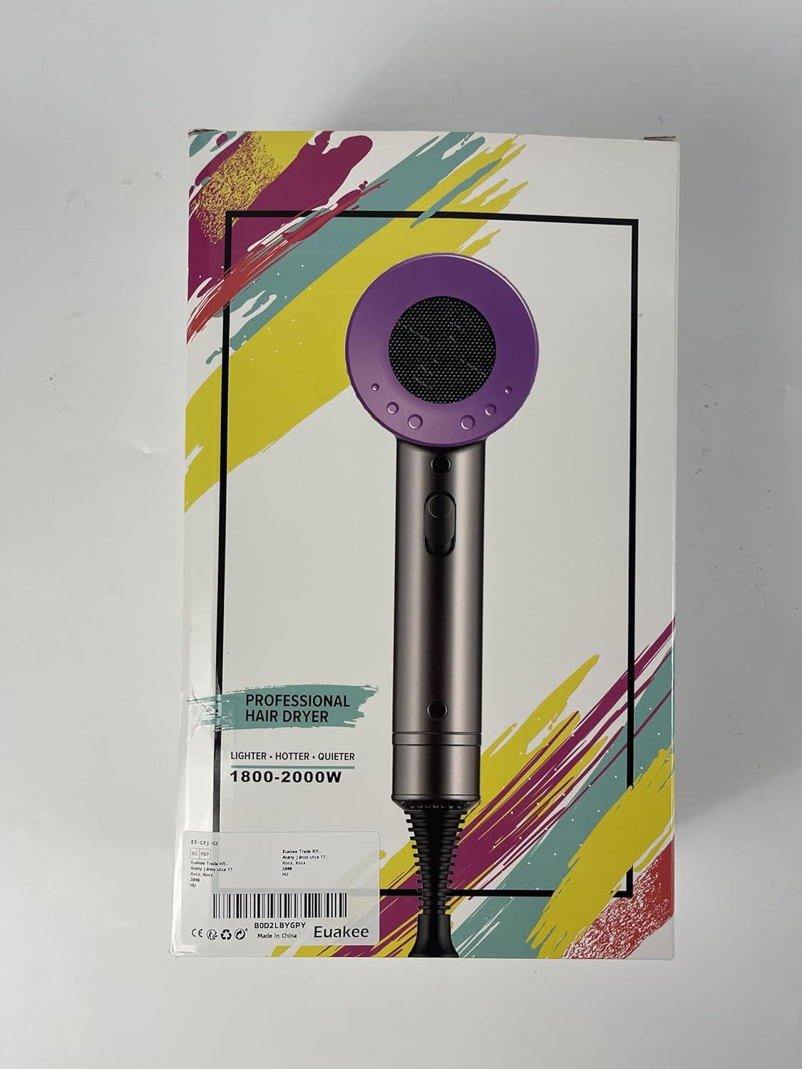 Sèche-cheveux professionnel 2000W : séchage rapide et polyvalent pour toute la famille