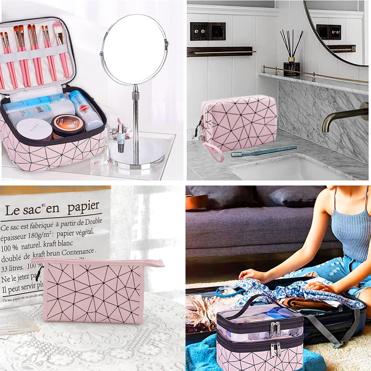 Trousse de maquillage femme : l'élégance et la praticité réunies pour vos voyages – Image 6