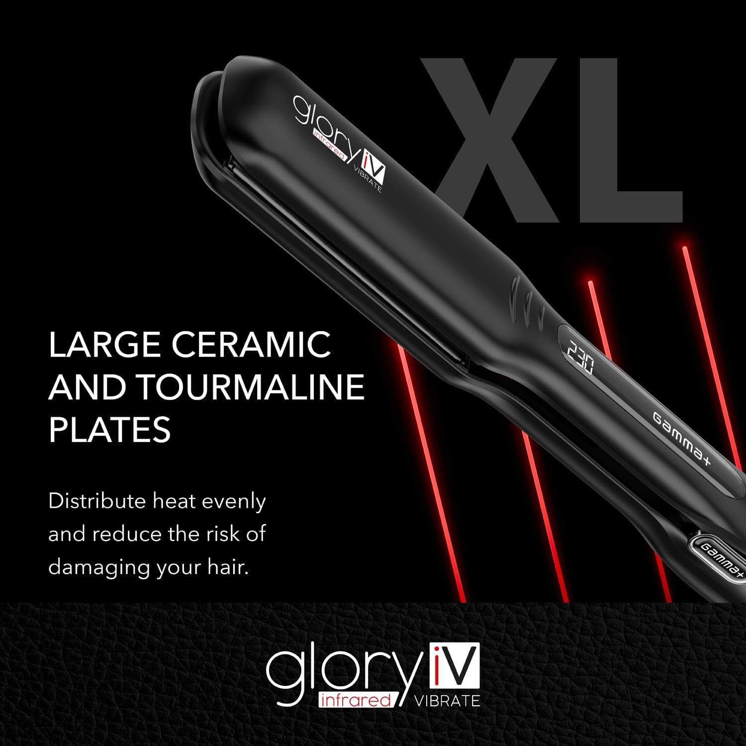 Fer à lisser professionnel à infrarouges pour des cheveux brillants et soyeux Découvrez le fer à lisser avec plaques extra-large en céramique et tourmaline, idéal pour tous les types de cheveux – Image 5