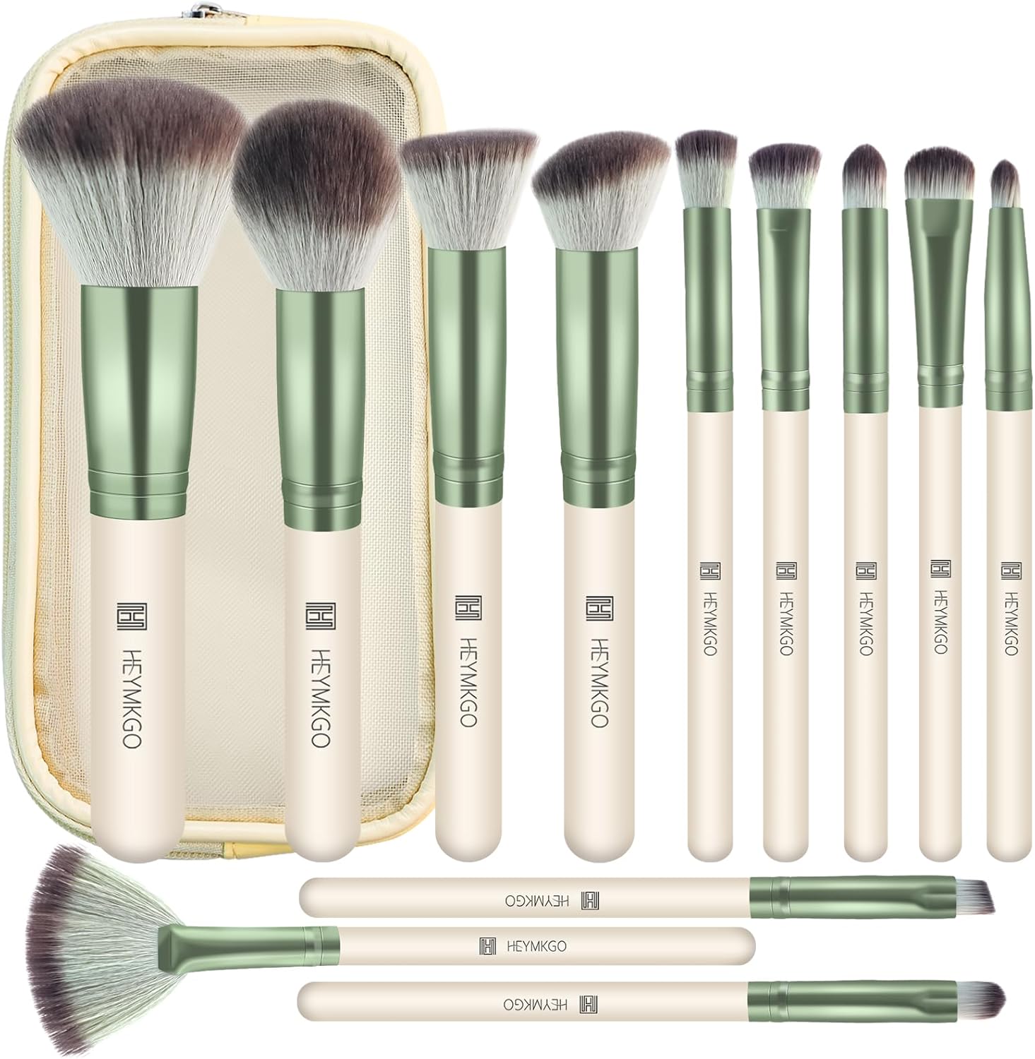 Pinceau de maquillage professionnel 12PCS : l'ensemble idéal pour les passionnées de beauté   Découvrez le confort d'un maquillage parfait, avec un sac de voyage pratique !