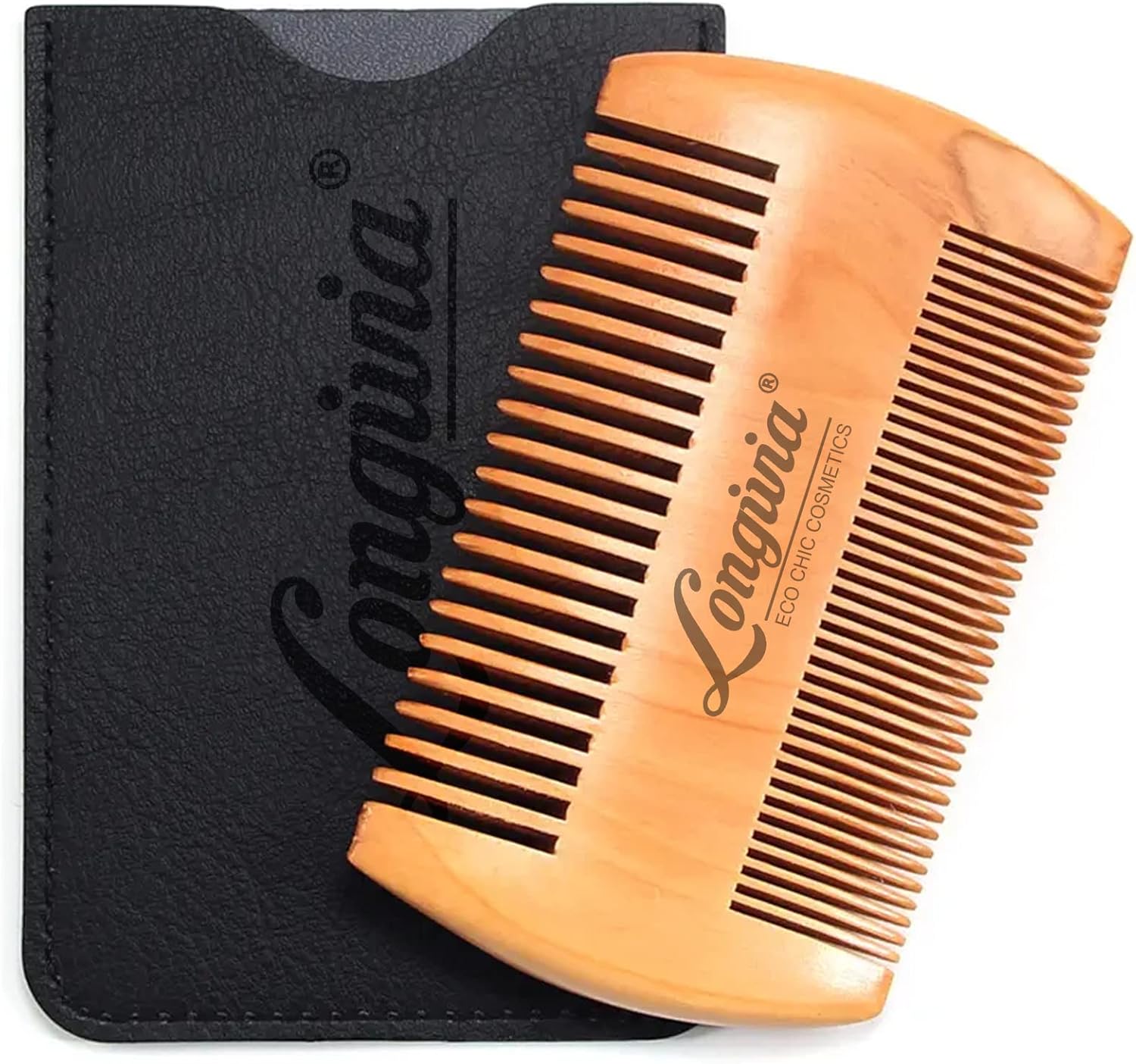 Peigne en bois pour barbe et moustache : l'outil écologique idéal pour les hommes soucieux de leur style
