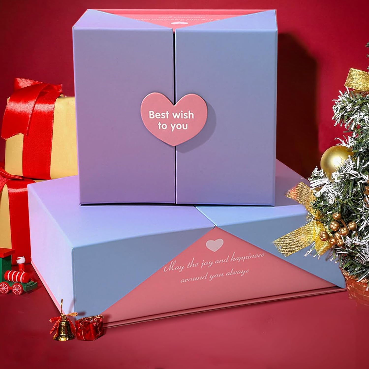 Kit cosmétique complet : coffret de Noël de 26 pièces pour femmes et filles Découvrez un magnifique assortiment d'ombres à paupières, fond de teint, correcteur, brillant à lèvres, blush et eyeliner pour sublimer votre beauté en cette saison festive ! – Image 5