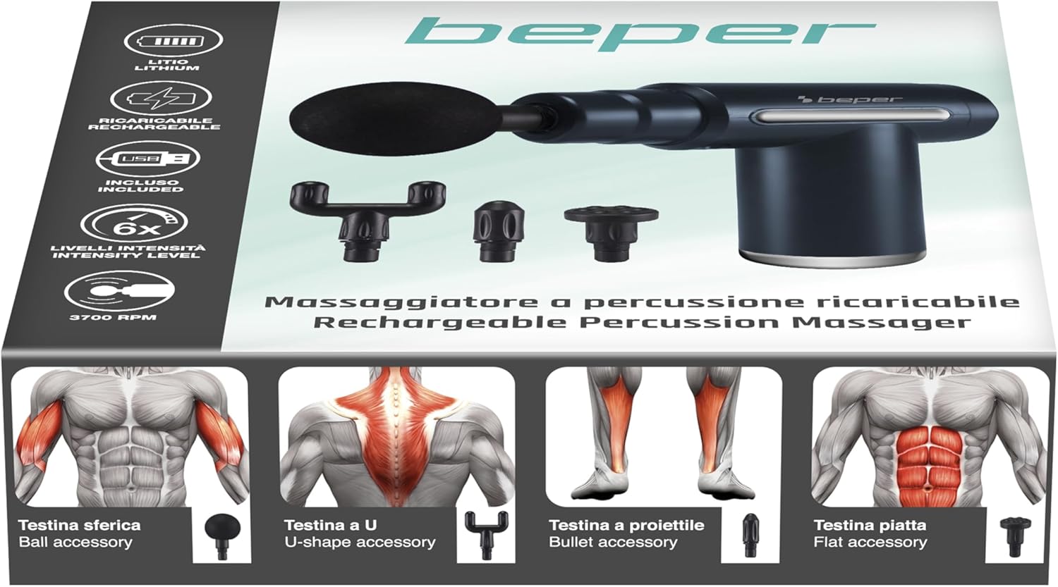 Masseur à percussion : le pistolet de massage rechargeable idéal pour un soulagement musculaire optimal – Image 6