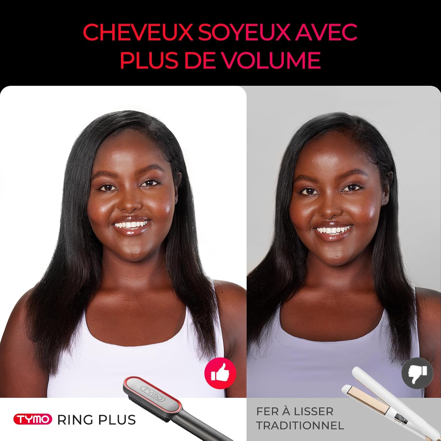 Brosse lissante pour cheveux : lissez vos mèches en un temps record grâce à 9 réglages de température – Image 3