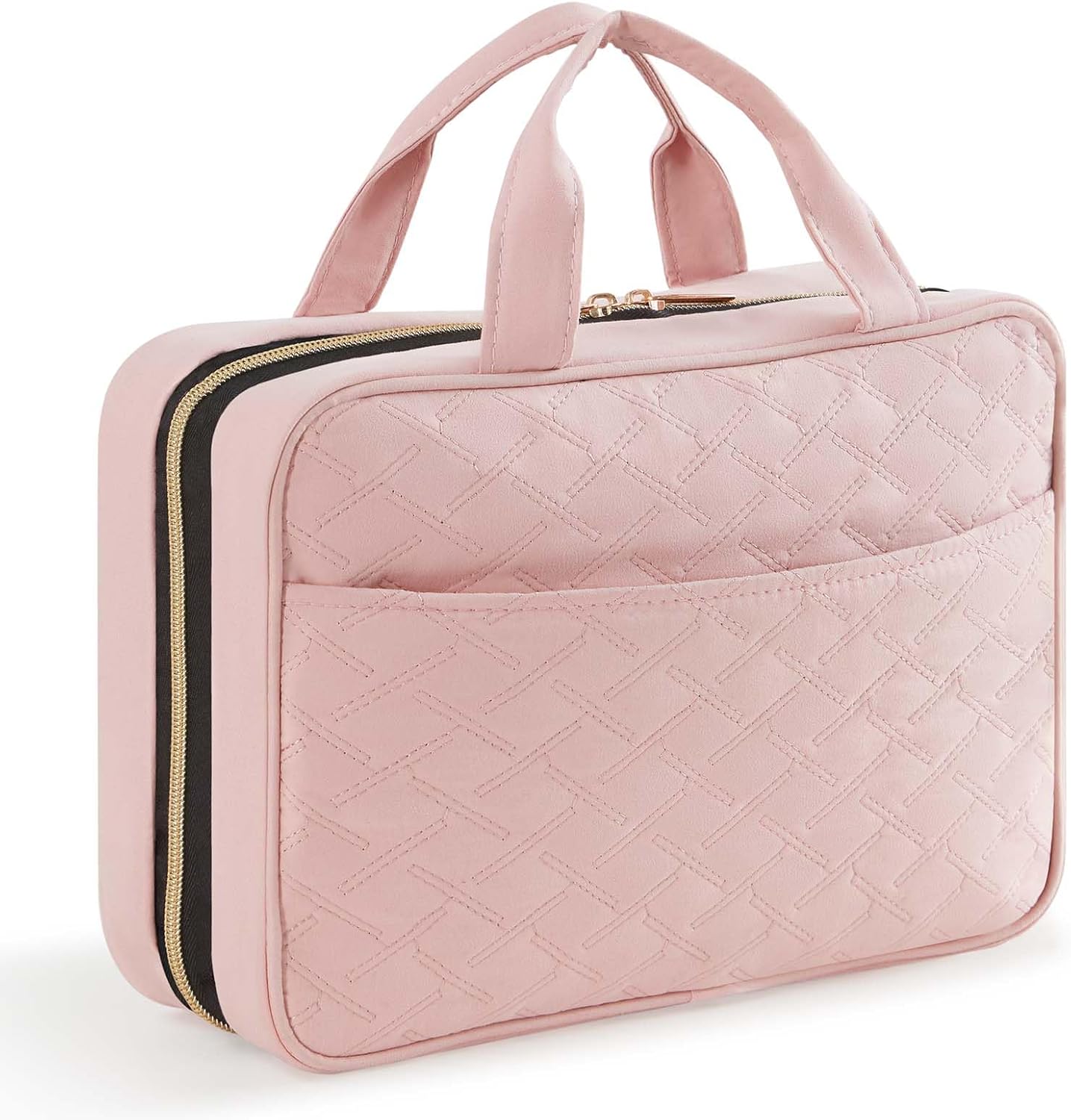 Trousse de toilette de voyage : grande trousse de maquillage suspendue pour femmes, idéale pour organiser vos cosmétiques en toute élégance