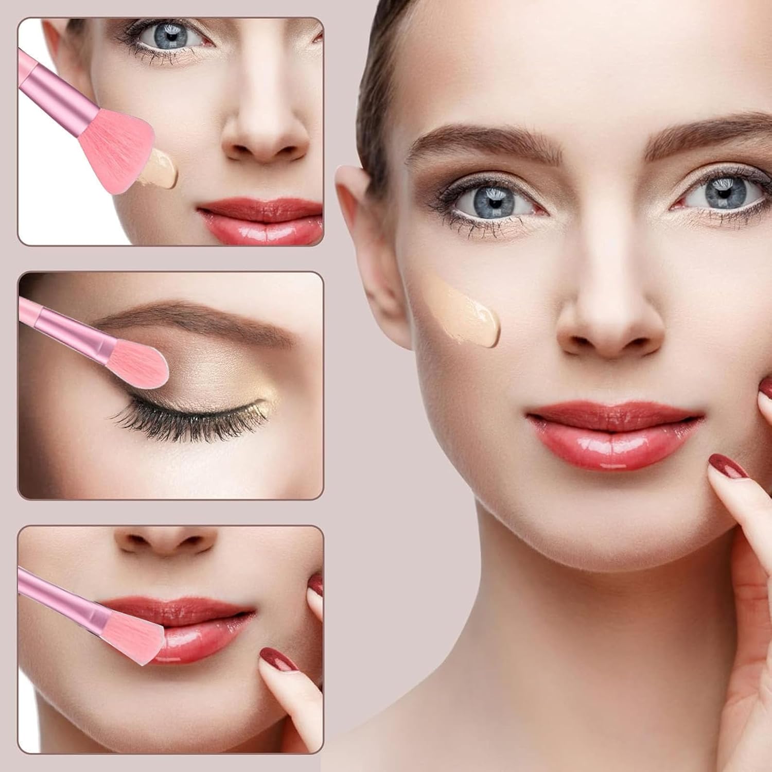 Pinceaux de maquillage professionnels : le kit complet de 24 pièces pour un teint parfait Idéal pour les passionnées de beauté et les professionnelles en quête de précision – Image 6