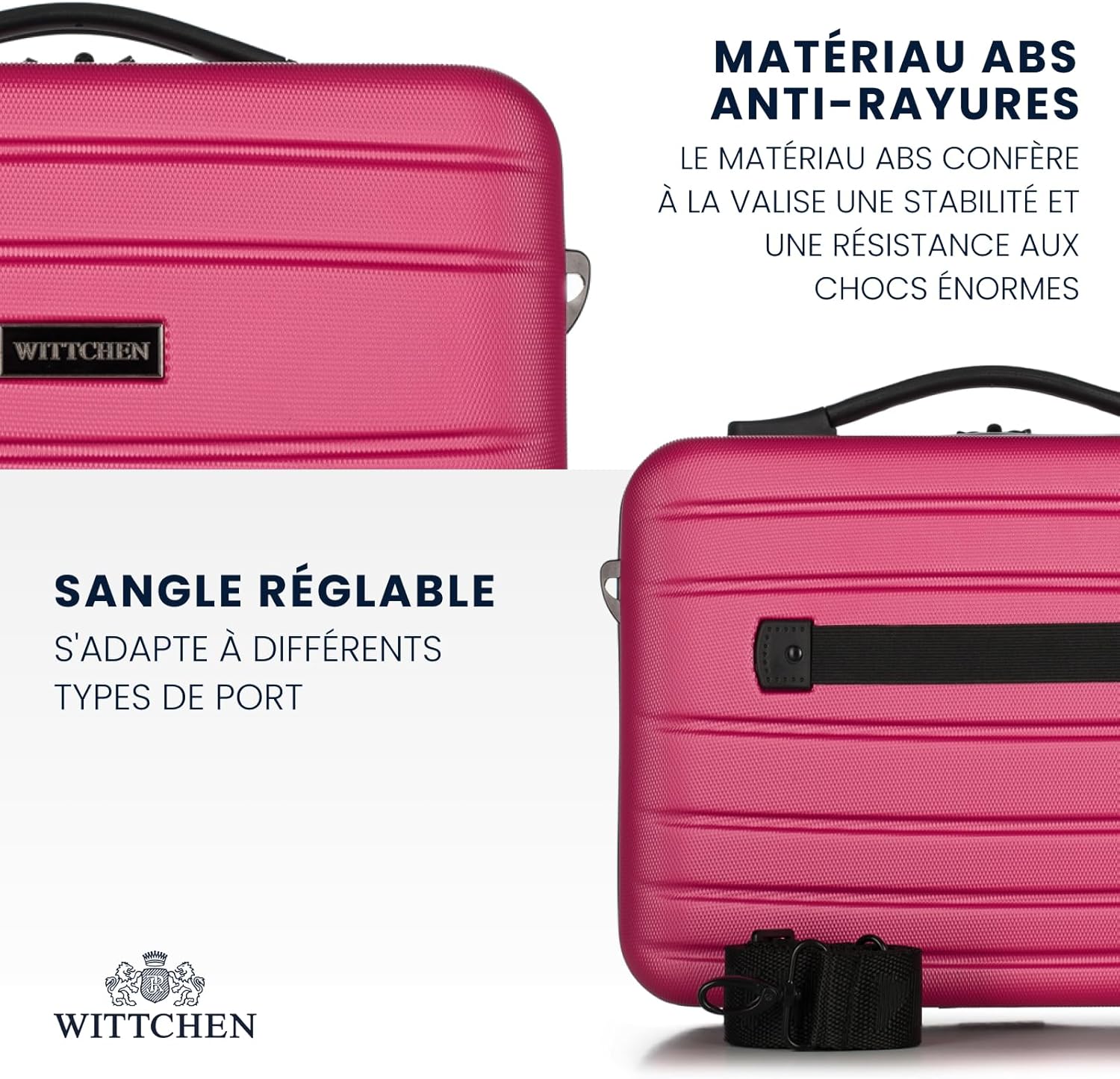 Valise rigide en ABS : l'alliée parfaite pour les voyageurs modernes Découvrez notre bagage à main avec 4 roulettes pivotantes et serrure à combinaison pour un voyage en toute sérénité – Image 3