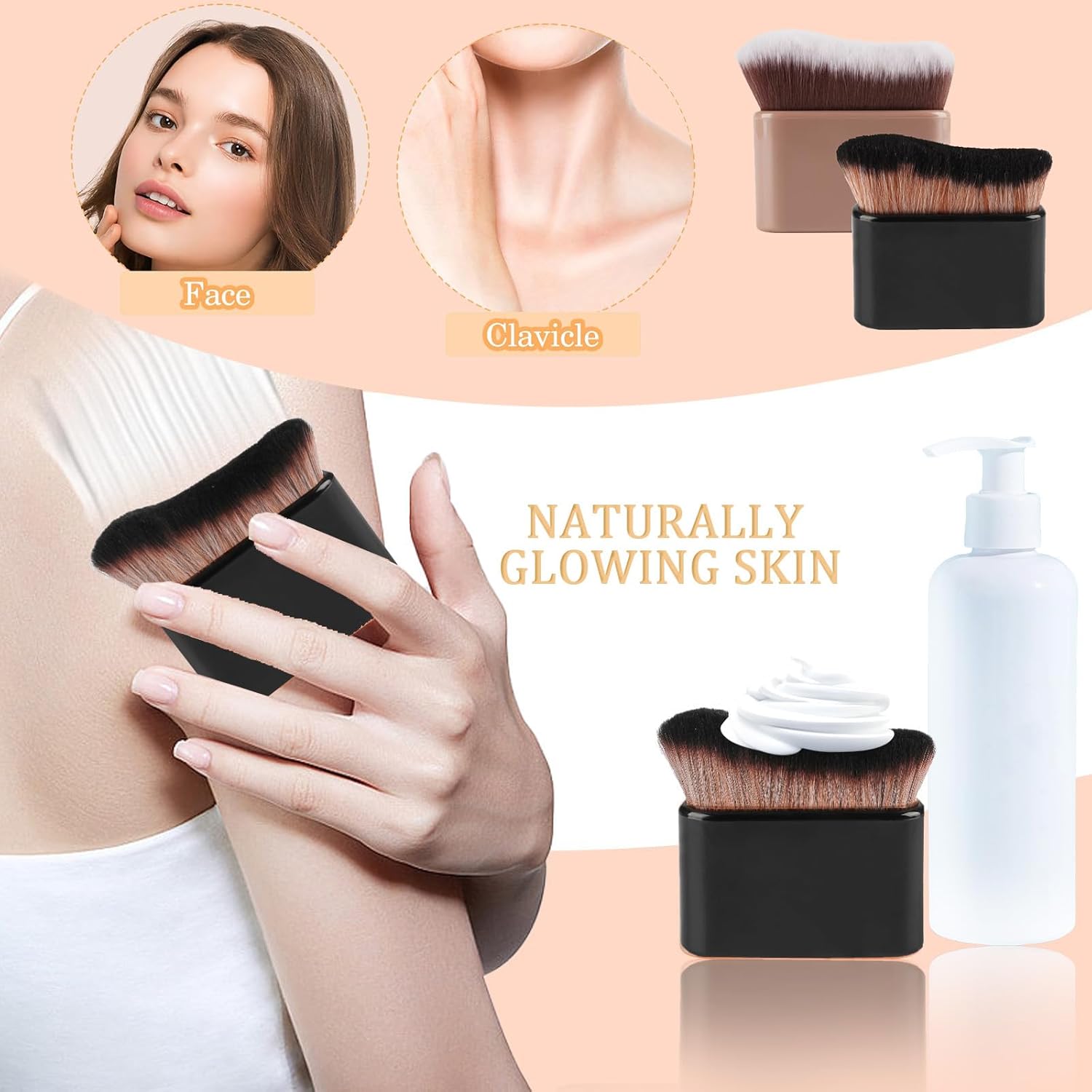 Pinceaux autobronzants : lot de 2 pour un bronzage parfait et un maquillage sans traces – Image 6
