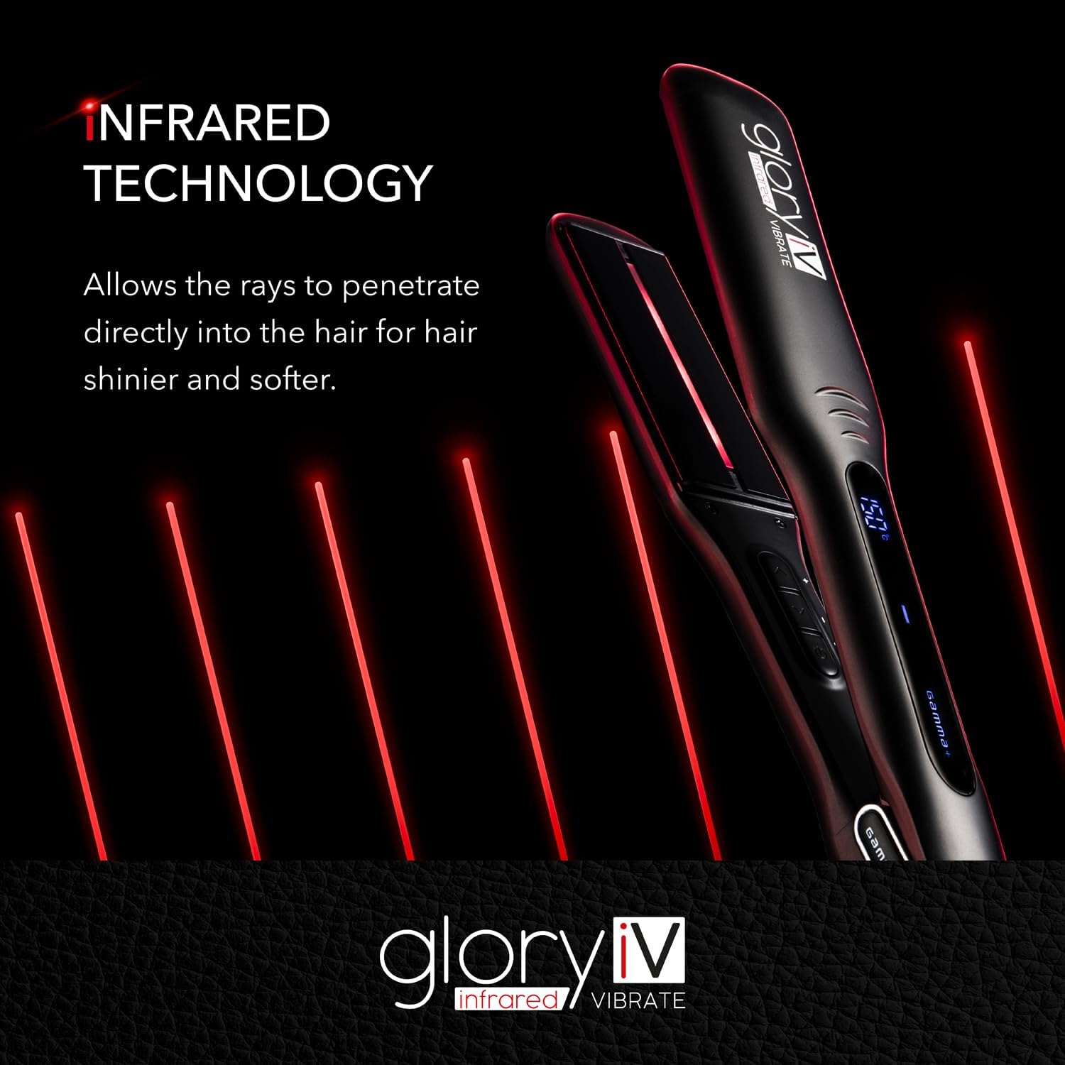 Fer à lisser professionnel à infrarouges pour des cheveux brillants et soyeux Découvrez le fer à lisser avec plaques extra-large en céramique et tourmaline, idéal pour tous les types de cheveux – Image 3