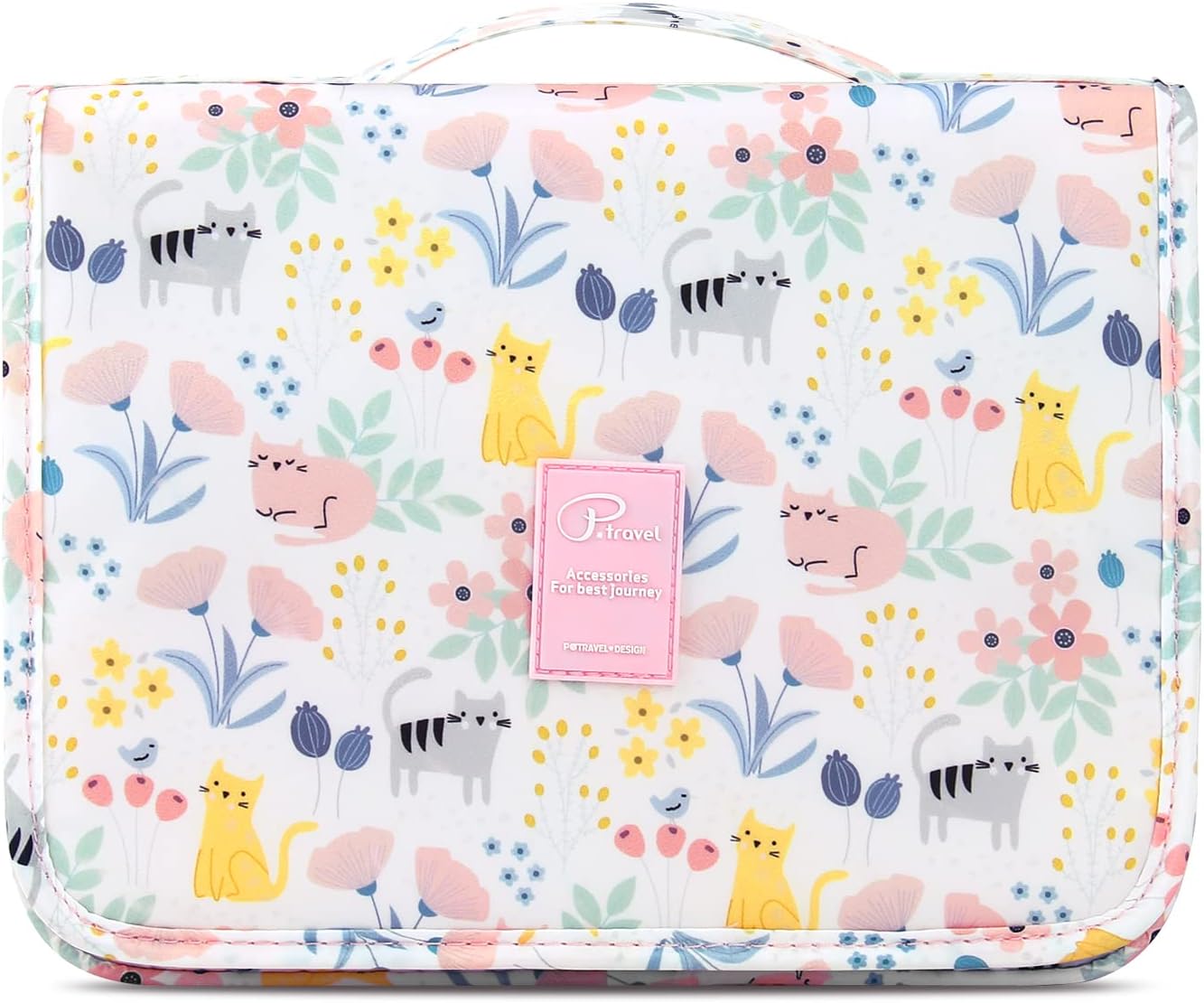 Trousse de toilette imperméable pliable : le compagnon idéal pour le maquillage des femmes, filles et enfants en voyage – Image 7