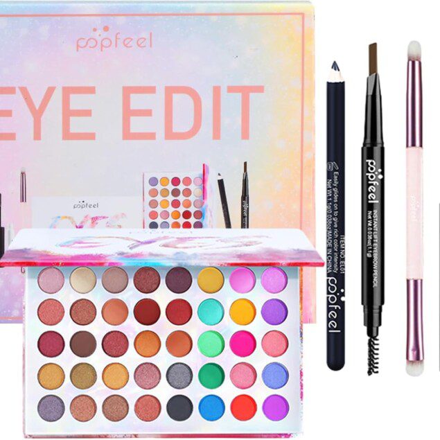 Palette de fard à paupières 40 couleurs : kit de maquillage tout-en-un pour femmes et filles, idéal pour sublimer vos yeux