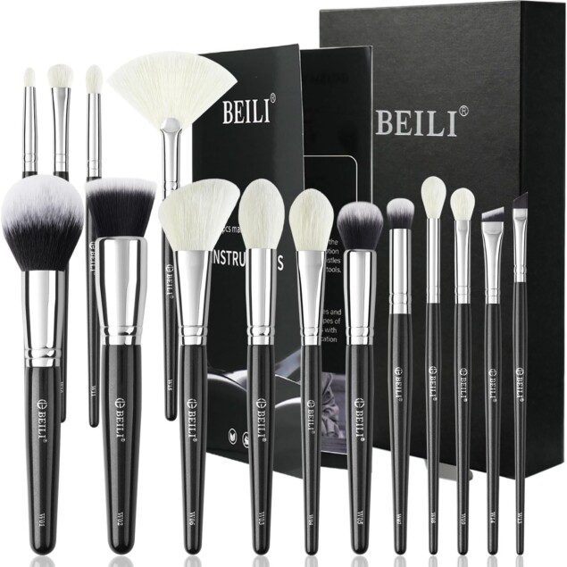 Pinceaux de maquillage professionnels : set de 15 pièces pour un teint parfait et un regard sublimé