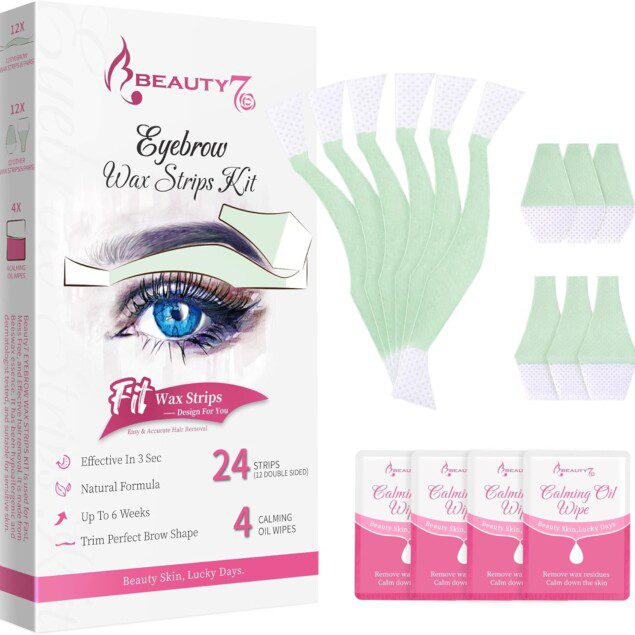 Bandes de cire froide dépilatoire pour sourcils et lèvre : épilation douce et efficace pour peaux sensibles