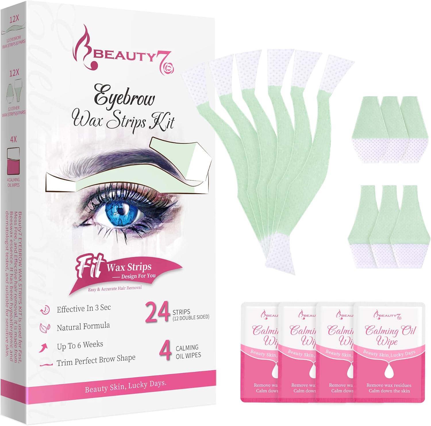 Bandes de cire froide dépilatoire pour sourcils et lèvre : épilation douce et efficace pour peaux sensibles