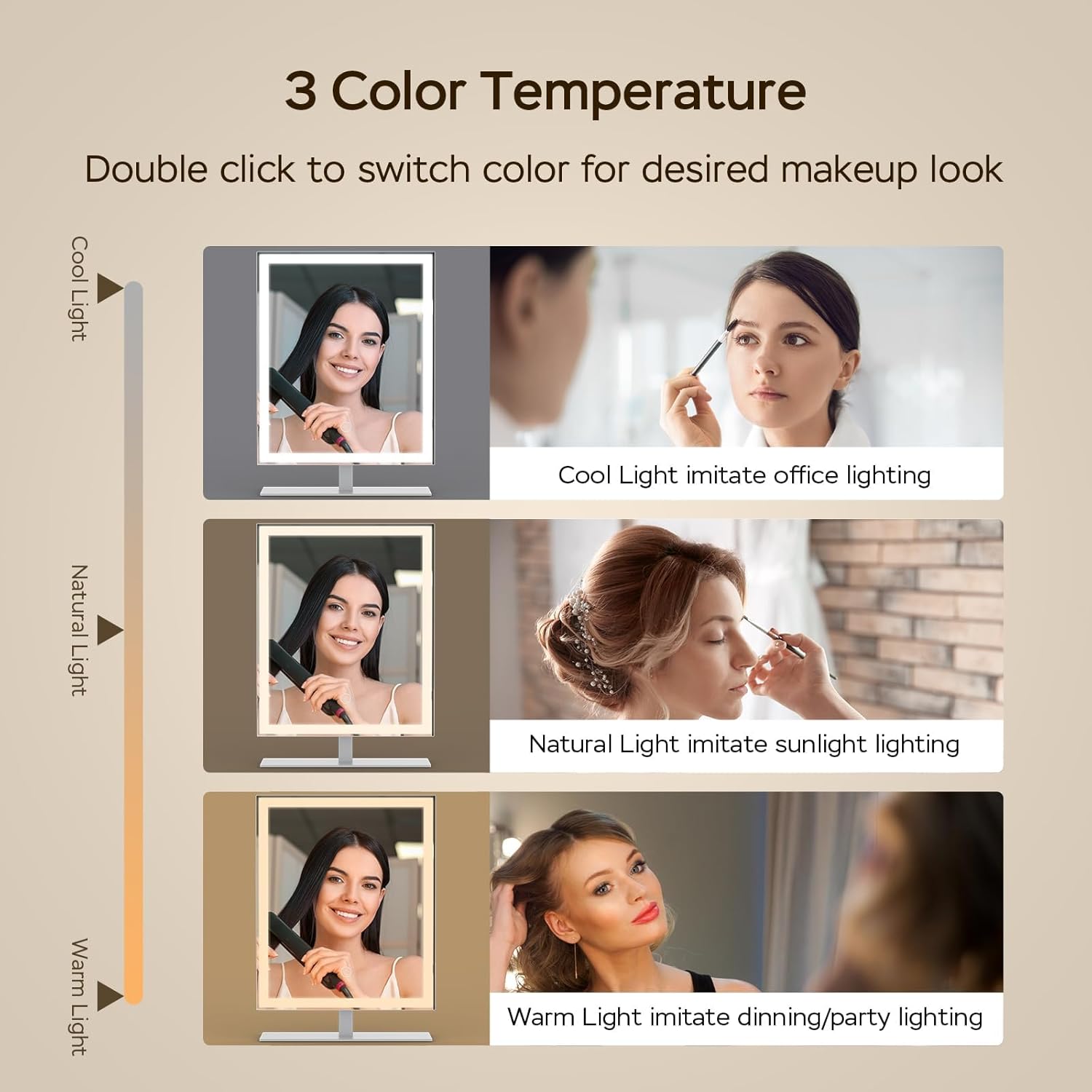 Miroir maquillage LED : un éclairage parfait pour les passionnées de beauté – Image 2