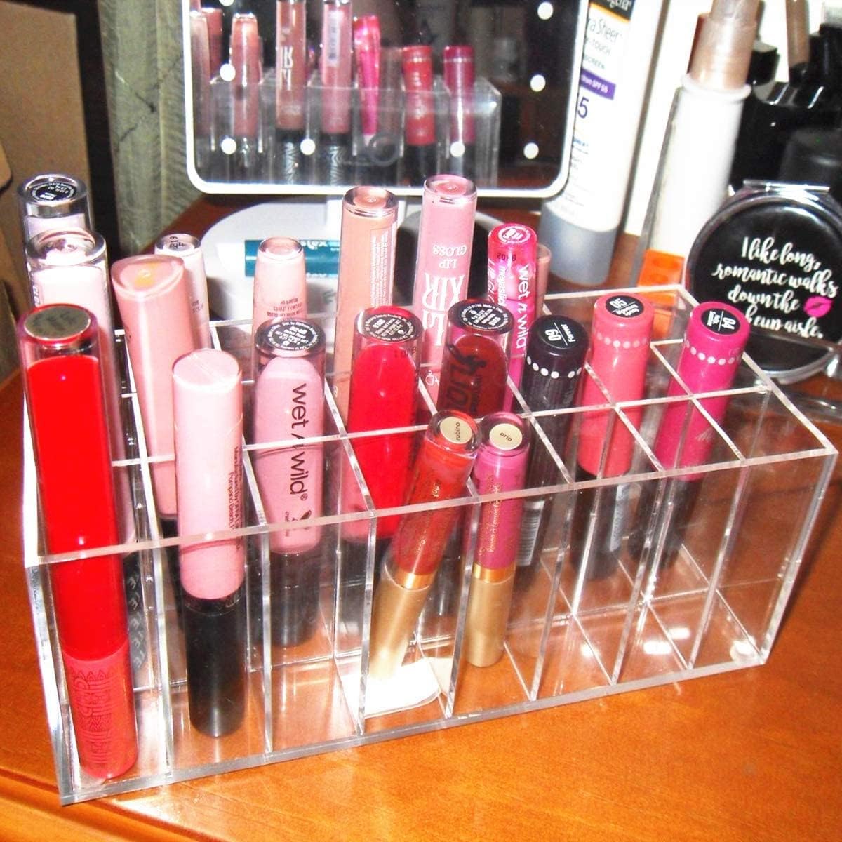 Organiseur maquillage en acrylique transparent : rangement élégant pour cosmétiques et bijoux – Image 7