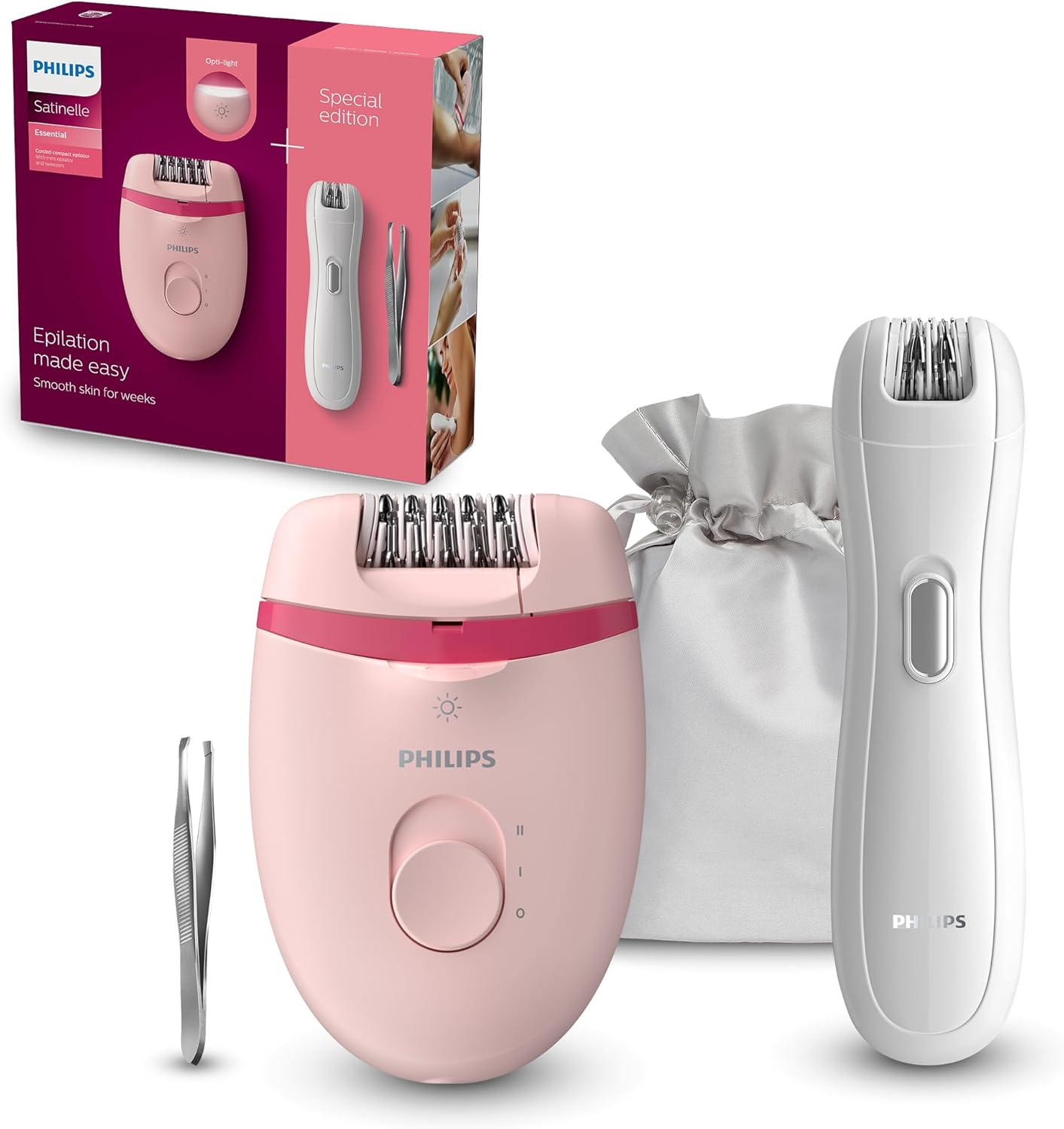 Epilateur compact Philips Series 4000 : la solution parfaite pour une épilation précise et confortable à domicile