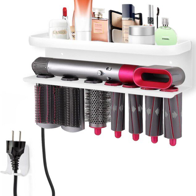 Support 2 en 1 pour Dyson Airwrap : l’accessoire indispensable pour une salle de bain élégante et organisée