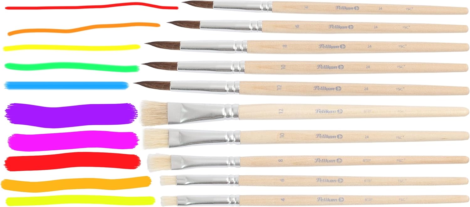 Pinceaux pour débutant : set de 10 pièces idéal pour libérer votre créativité – Image 3