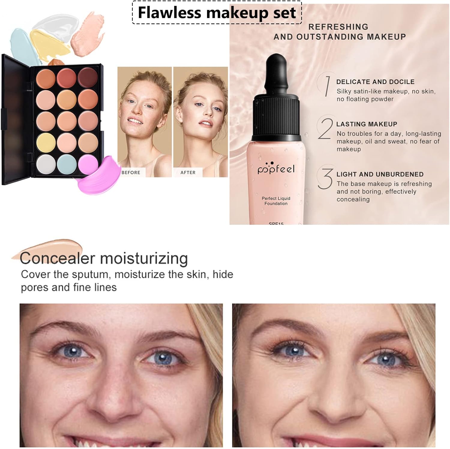 Coffret maquillage complet pour femmes : 50 pcs de produits professionnels pour sublimer votre beauté au quotidien – Image 5