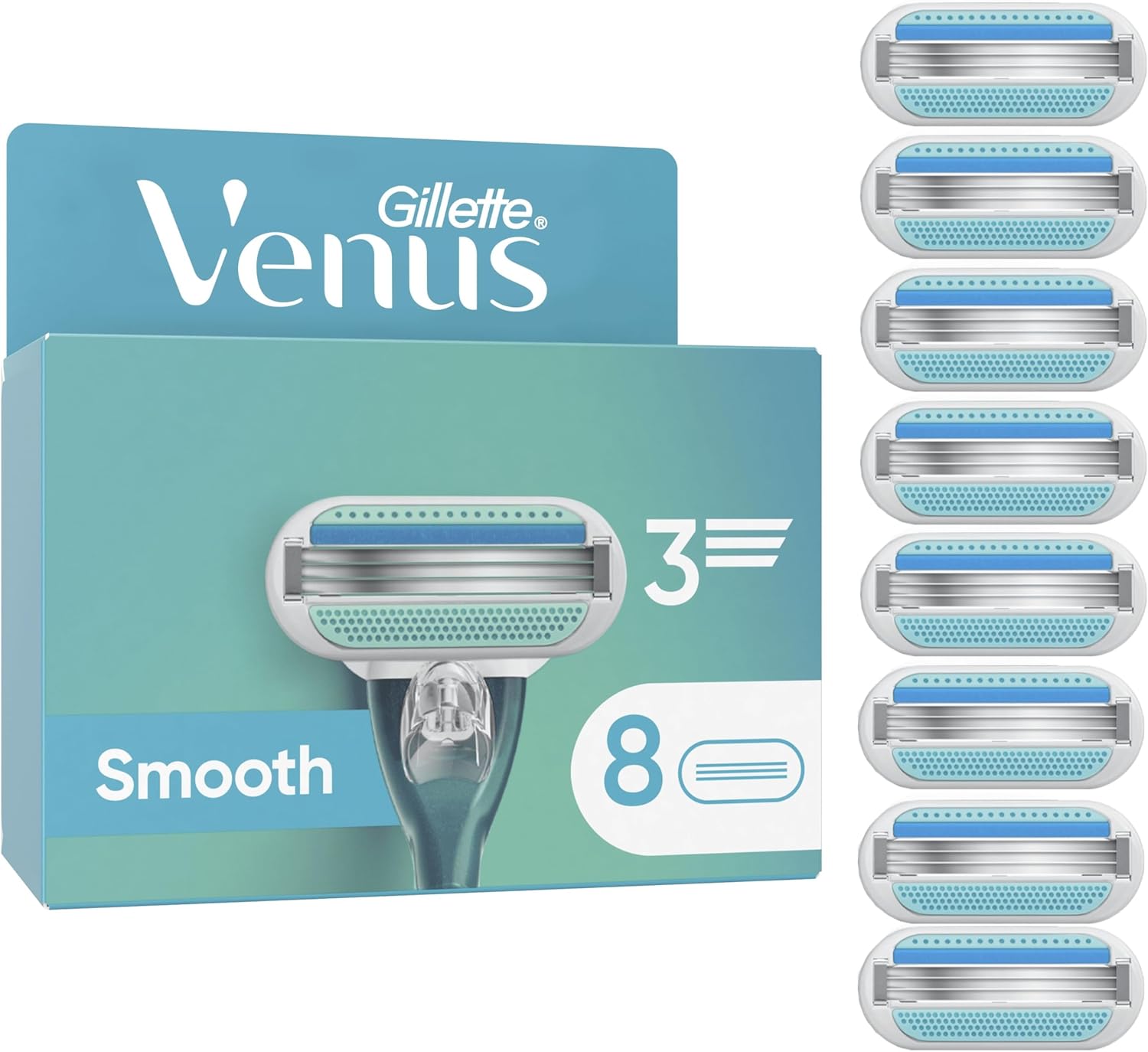 Rasoirs Gillette Venus 8 Pack pour Femmes - Rasage Doux et Précis