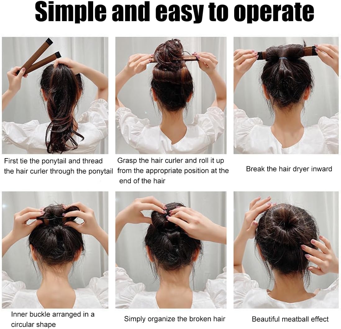 Chignon magique : 2 PCS d'accessoires de coiffure pour créer des coiffures élégantes facilement – Image 4