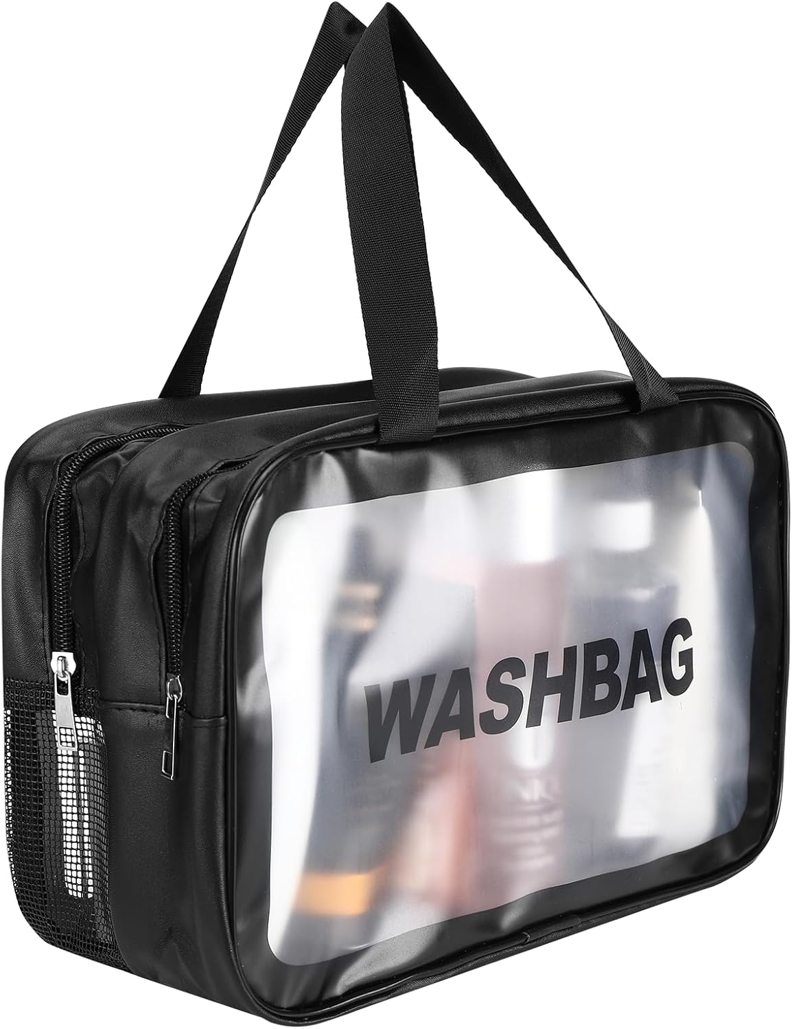 Trousse de maquillage transparente et imperméable : le sac de voyage idéal pour les femmes adultes