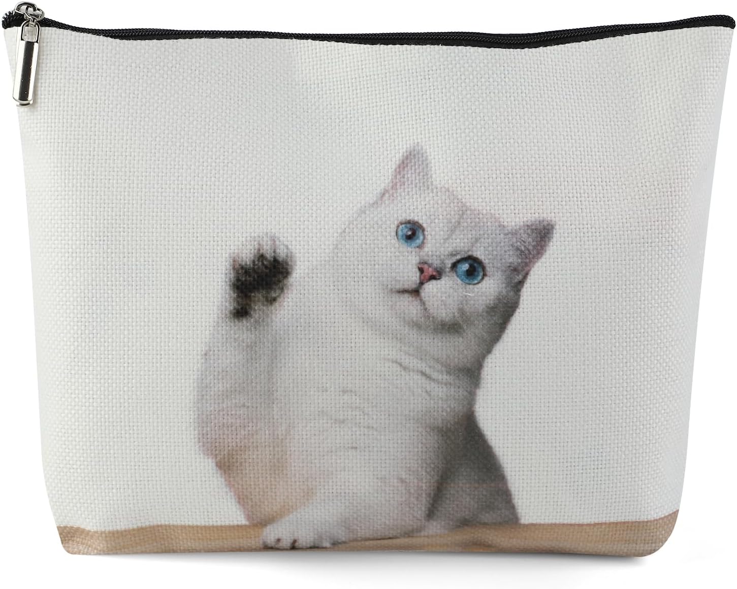 Pochette maquillage adorable : trousse de toilette pour amoureux des chats, idéale en voyage et au quotidien
