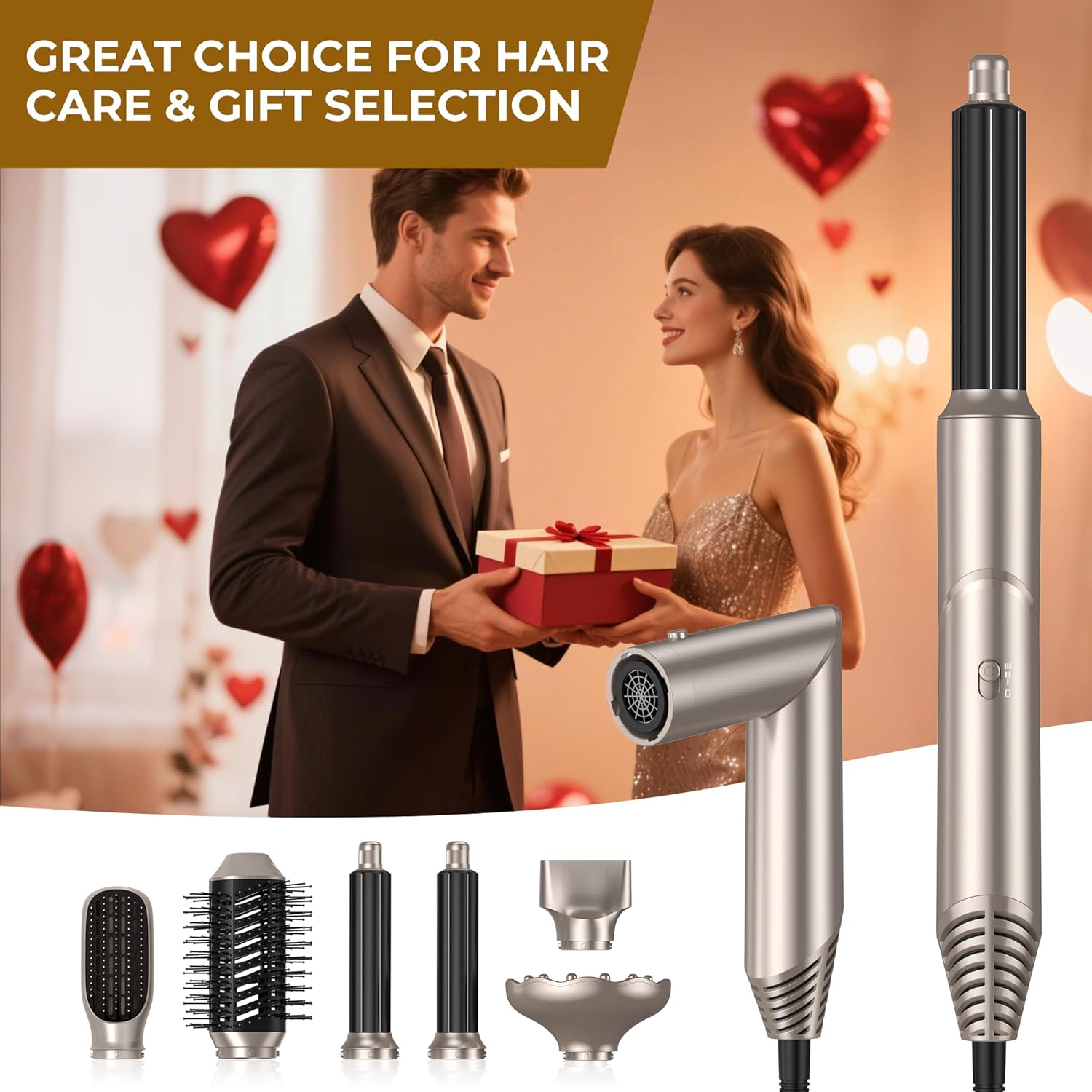 Air Styler 6 en 1 : brosse chauffante et souffleuse pour un brushing parfait des cheveux des femmes – Image 8