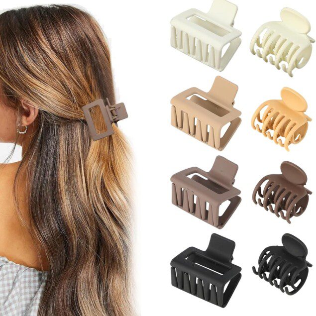 Pince à cheveux antidérapante : 8 pièces pour un maintien parfait des coiffures quotidiennes et de fête