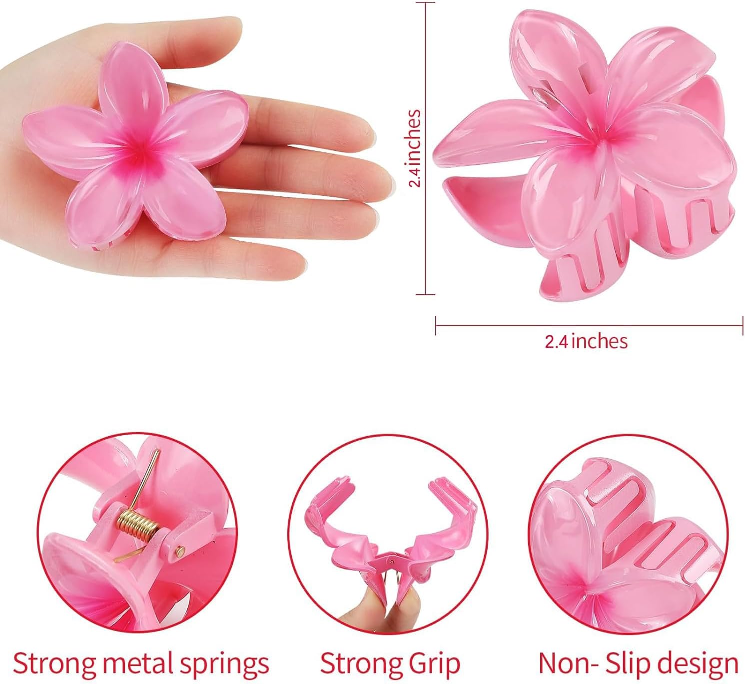 Éblouissantes Pinces à Cheveux Florales Hawaïennes – Image 2