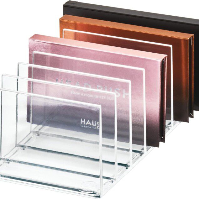 Organisateur de maquillage transparent : boîte de rangement avec 7 compartiments pour passionnées de beauté