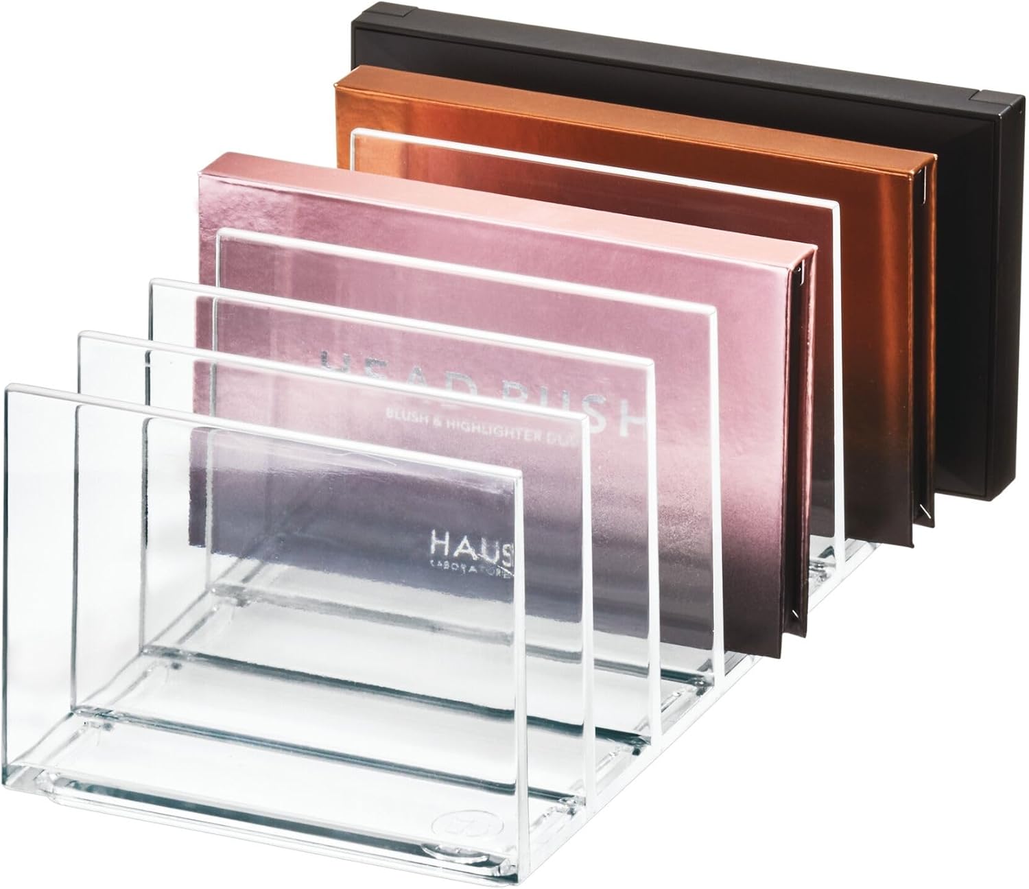 Organisateur de maquillage transparent : boîte de rangement avec 7 compartiments pour passionnées de beauté