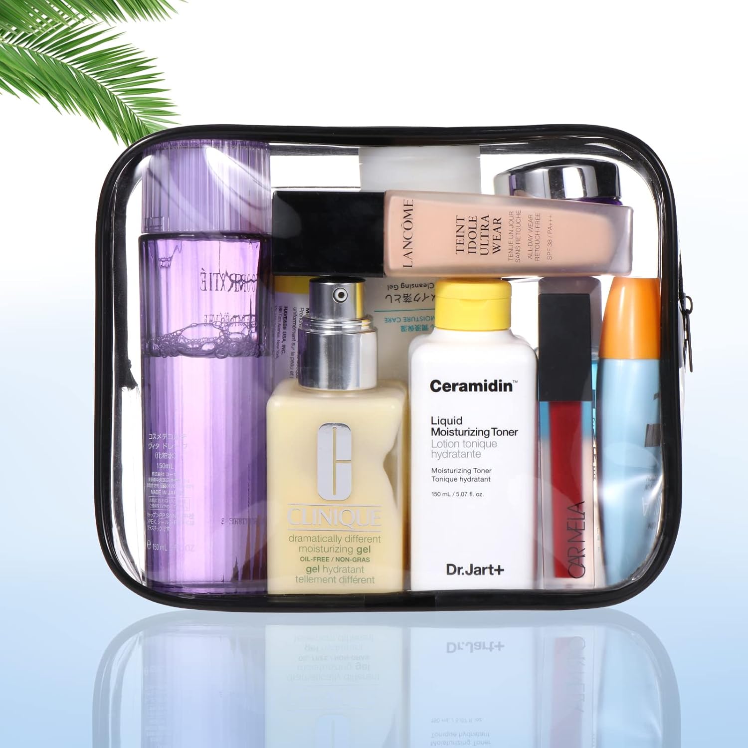 Trousse de toilette transparente : l'accessoire idéal pour voyageurs hommes et femmes Optimisez votre transport de liquides en avion avec style et praticité – Image 7