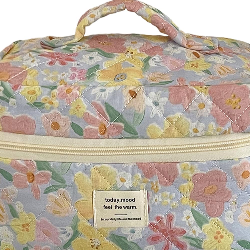 Trousse de toilette matelassée en coton doux : élégance et praticité pour les femmes en voyage – Image 6