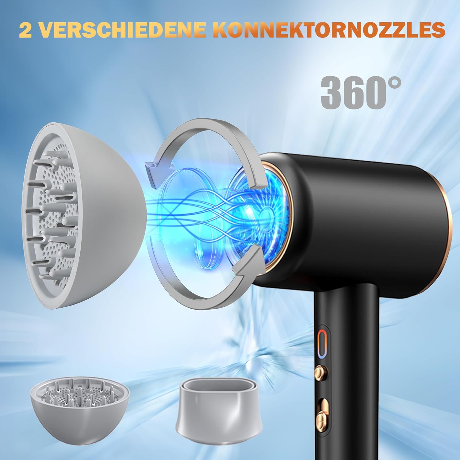 Sèche-cheveux professionnel ionique 2400 W : l'allié parfait pour des coiffures éclatantes et sans frisottis – Image 4