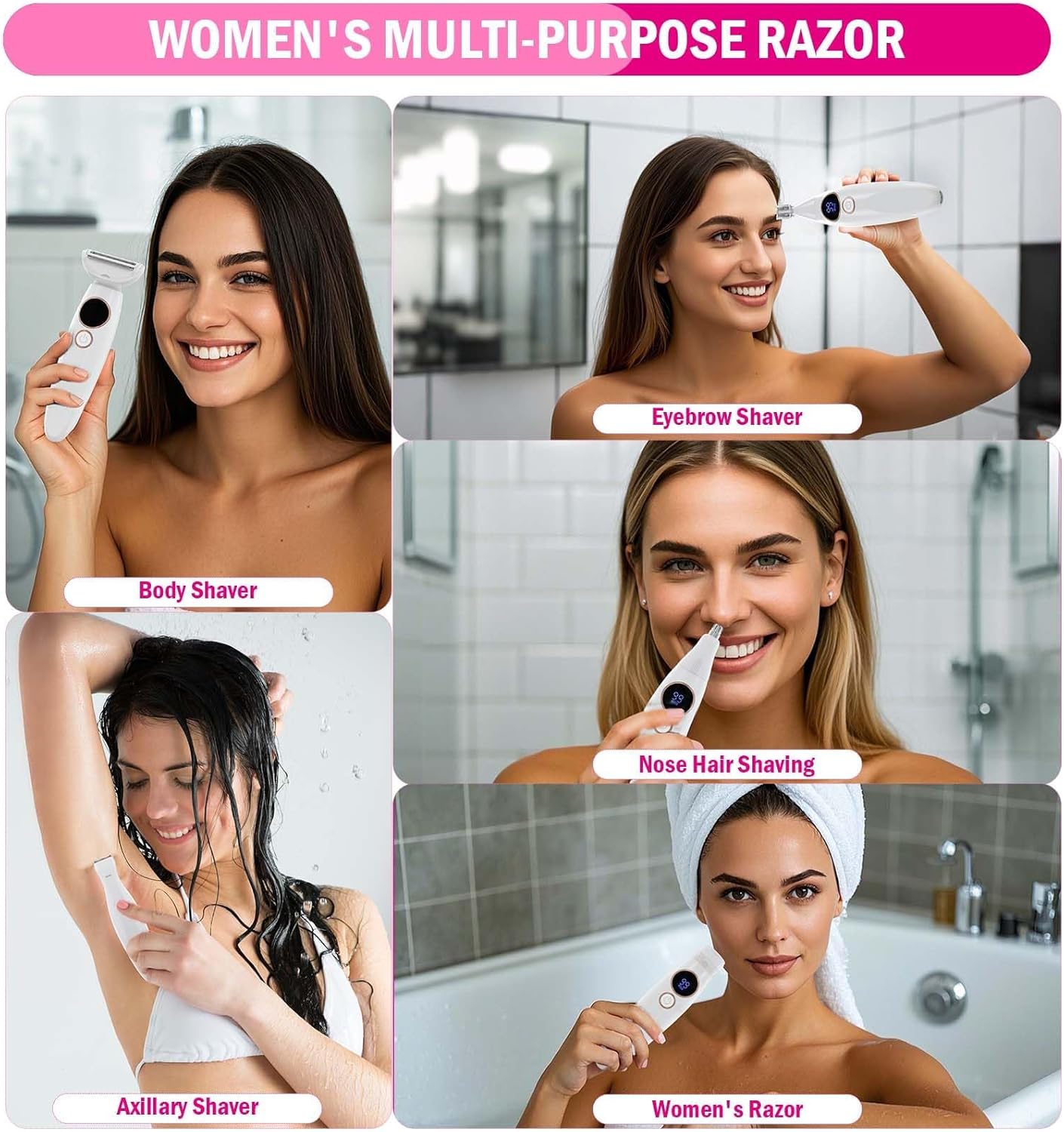Rasoir Électrique iToncs 5 en 1 pour Femmes - Douceur et Précision – Image 7