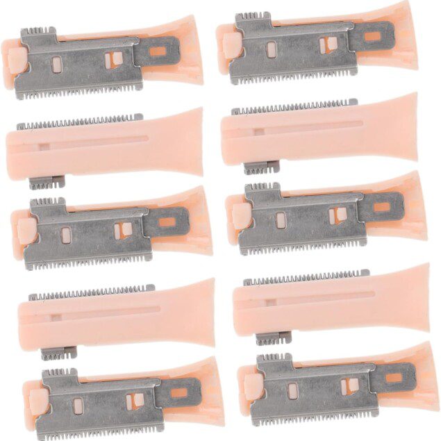 Accessoires de coupe des sourcils en acier inoxydable : 10 pièces pour un épilage précis et élégant