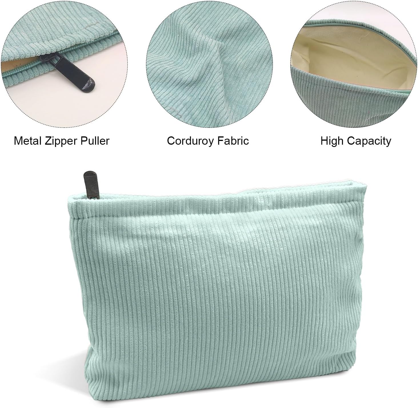 Trousse de maquillage en velours côtelé : l'organisateur parfait pour les voyageuses élégantes – Image 3