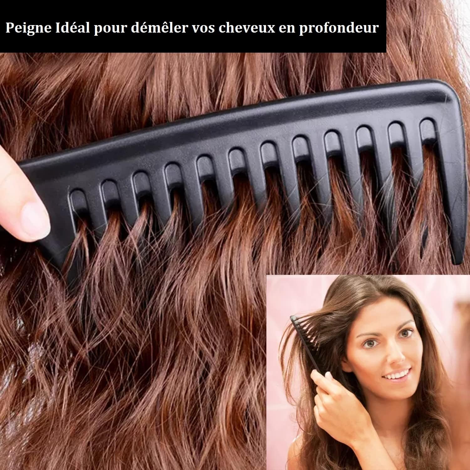 Peigne démêlant à dents larges : l'outil idéal pour sublimer votre coiffure afro – Image 4